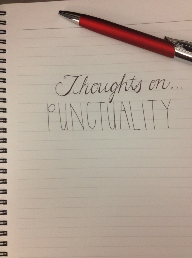 thoughts on - punctuality