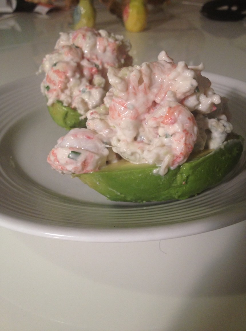 langoustine stuffed avocado