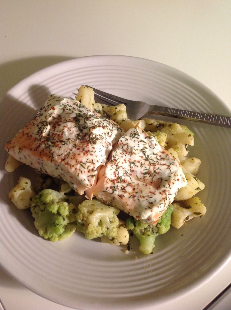 yogurt dill salmon