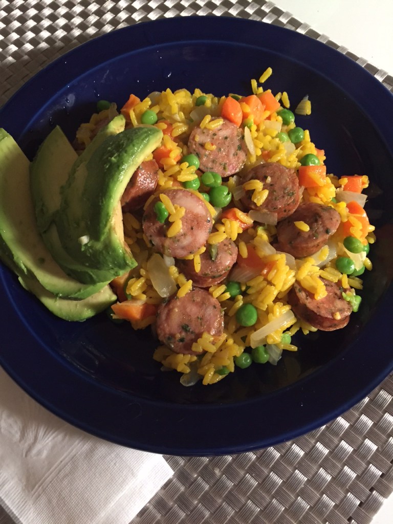 arroz con pollo sausage