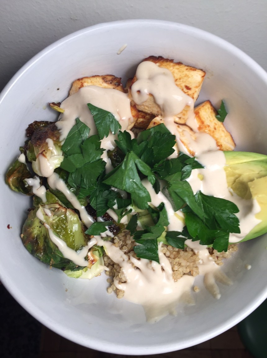 brussels tofu quinoa bowl5