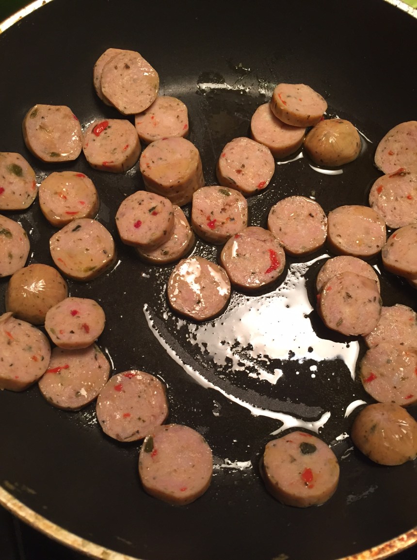 chicken sausage zoodles1