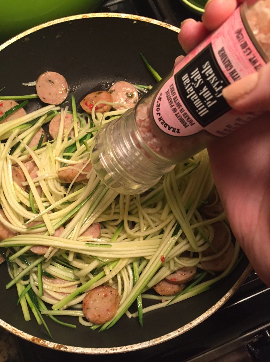 chicken sausage zoodles3