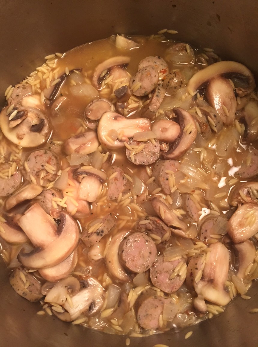 creamy sausage orzo1