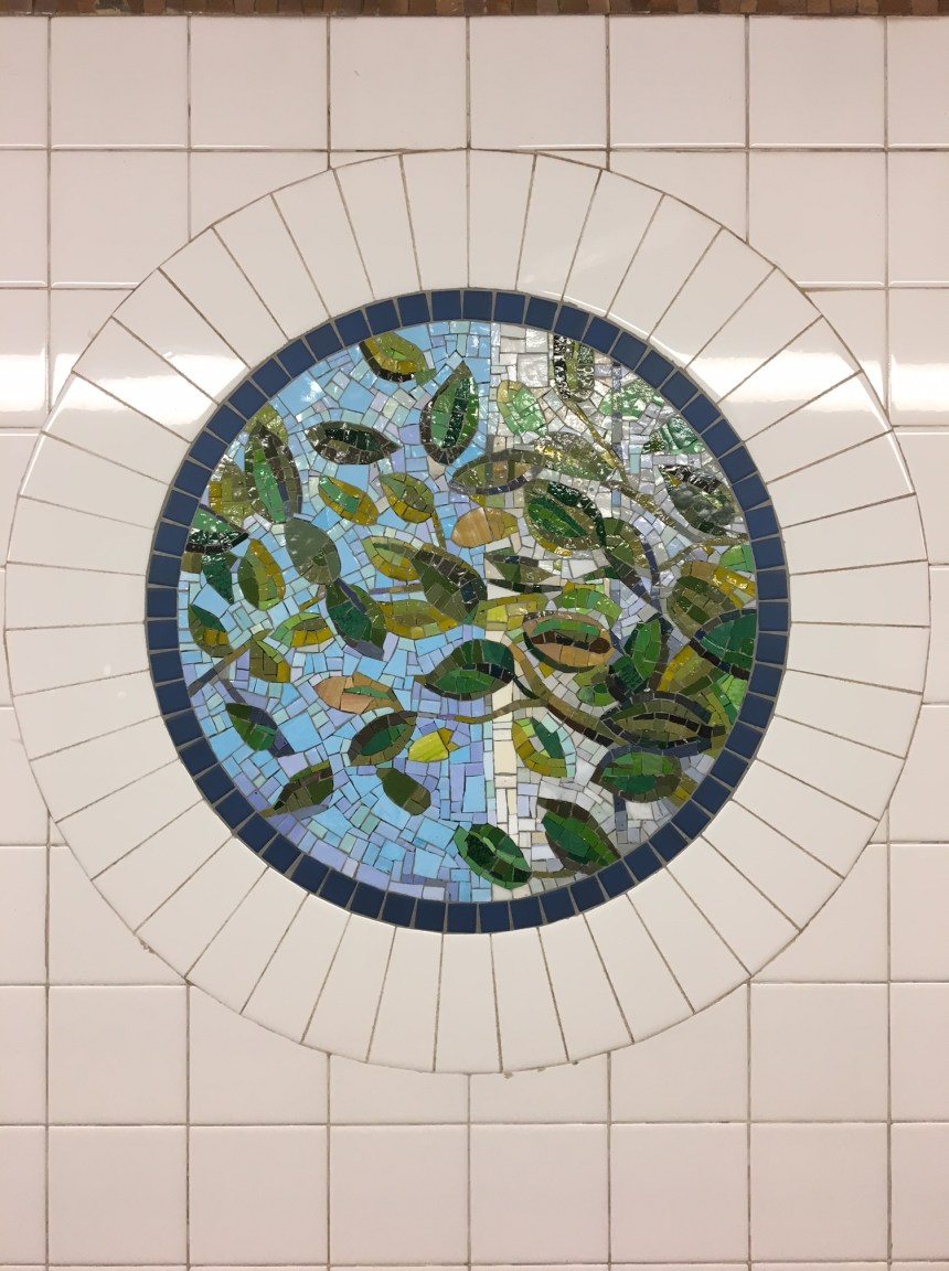 subway tile art