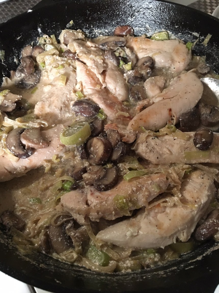 creamy mushroom leek chicken2