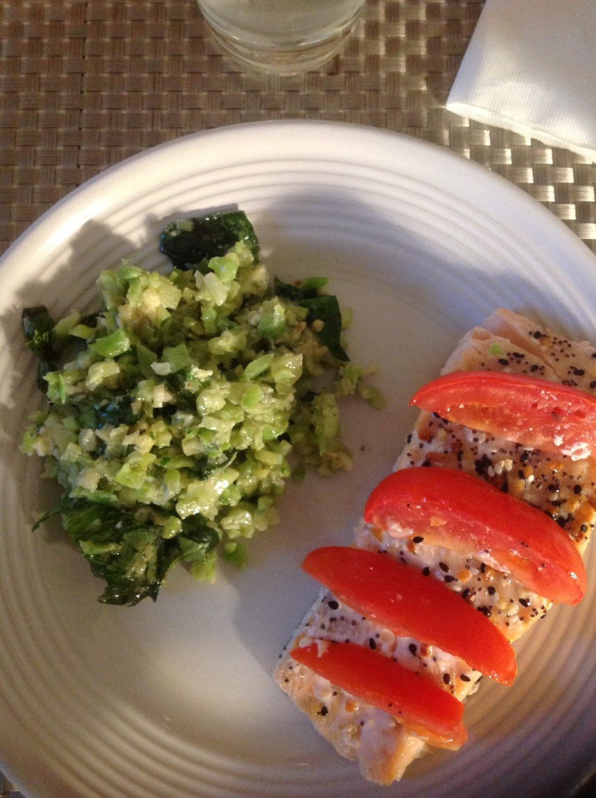 broccoli rice and basil salad5