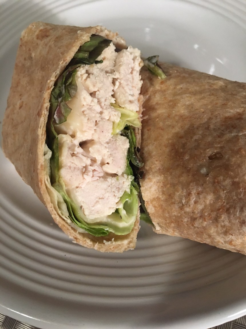slow cooker chicken caesar wrap5