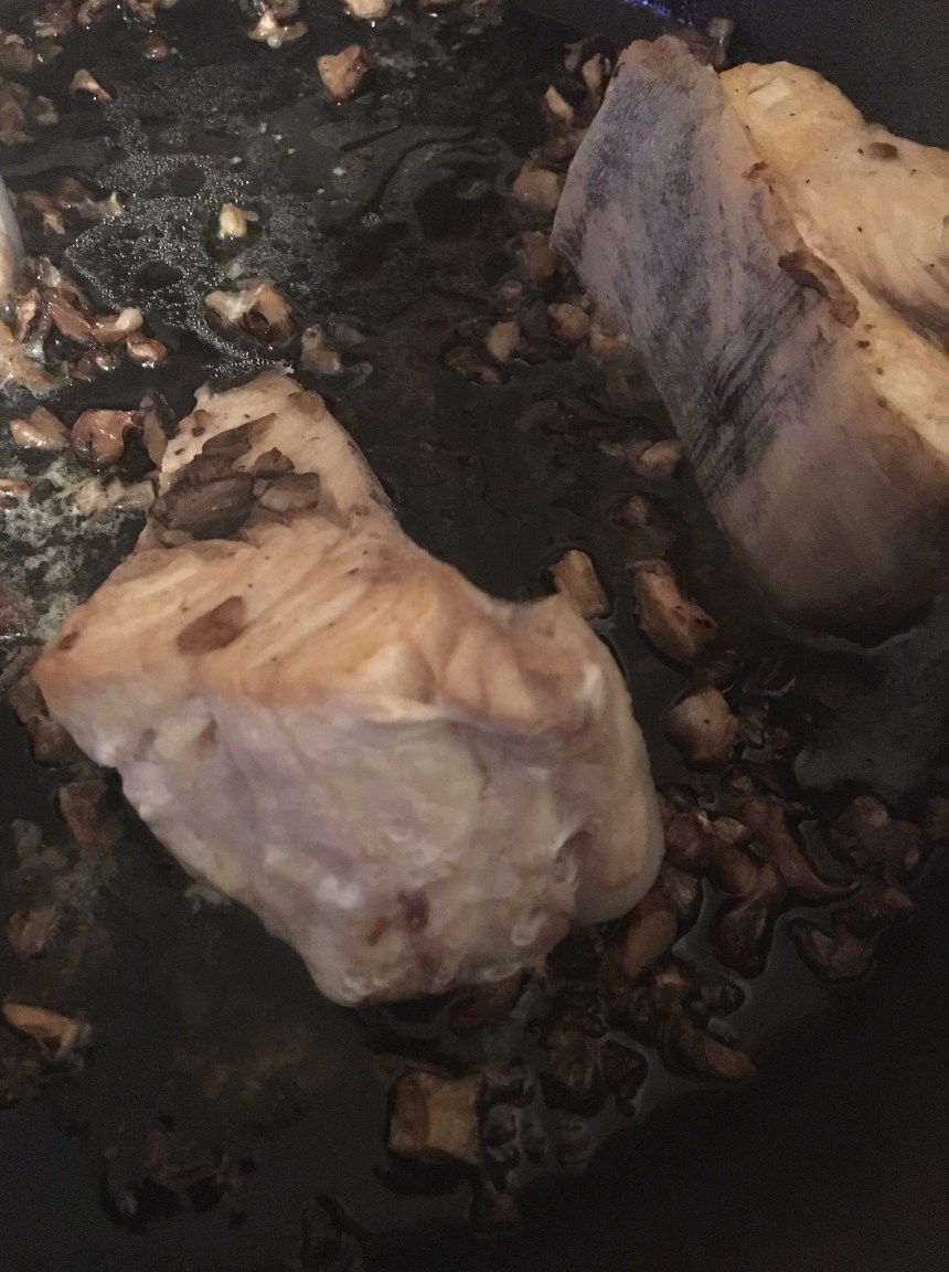 swordfish with shiitakes and truffle oil2