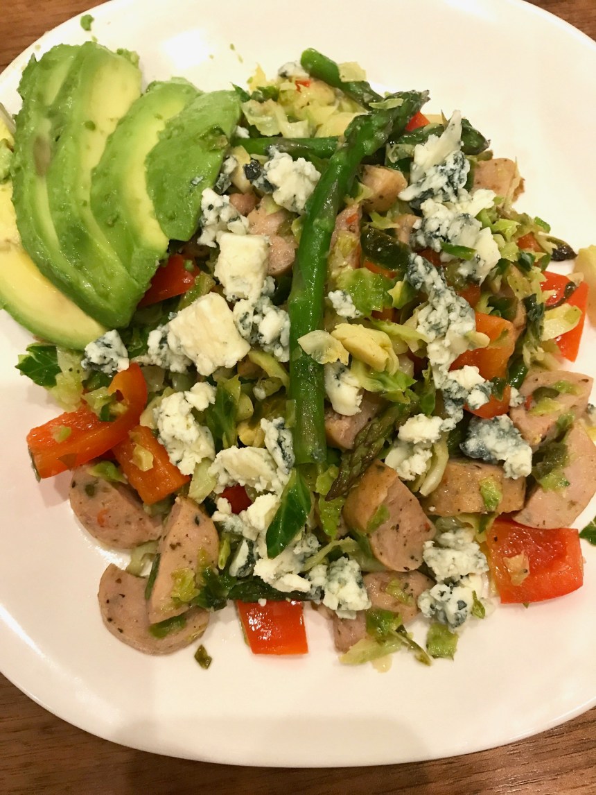 Chicken Sausage and Brussels Sprout Hash3