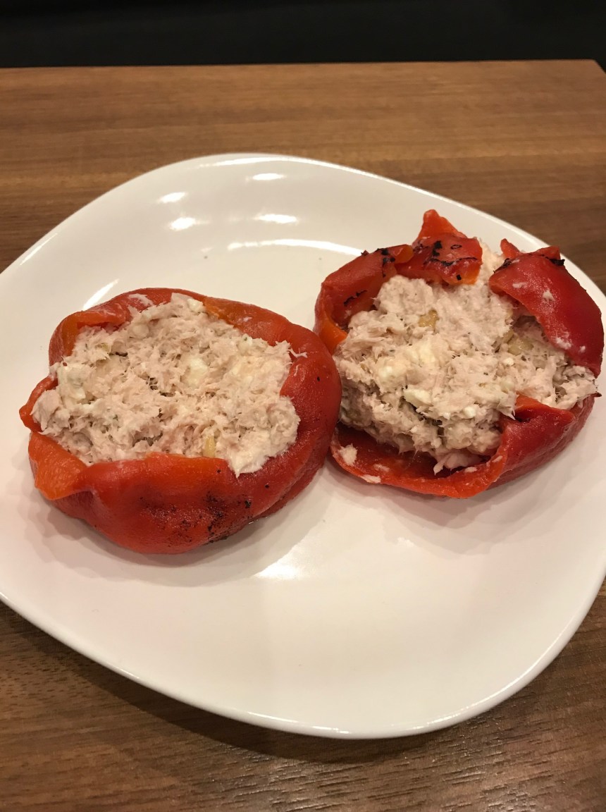 tuna stuffed roasted peppers4