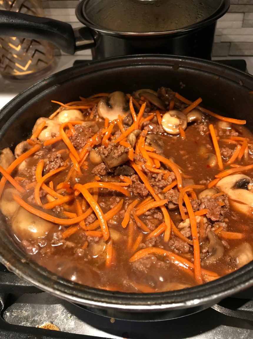 korean bbq ground beef over rice2