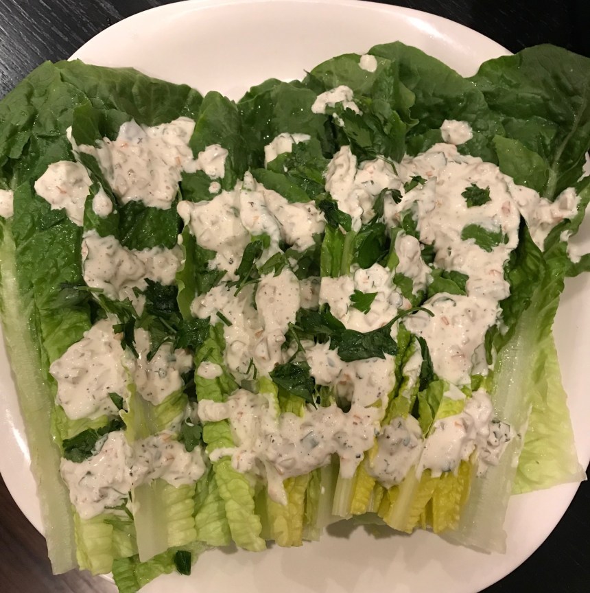 Romaine Hearts with Creamy Olive Dressing and Egg5