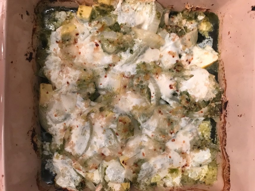 Chicken Pesto Zucchini Bake2