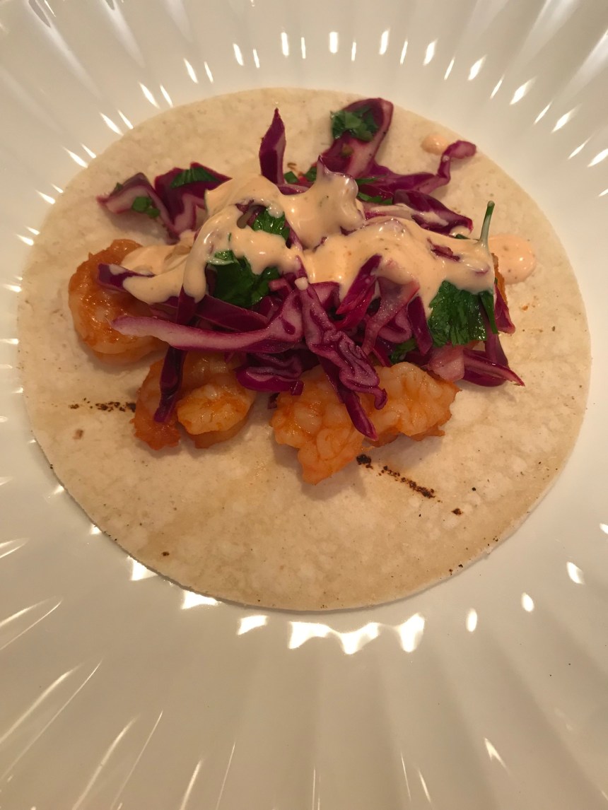 Shrimp tacos with slaw and sriracha ranch5